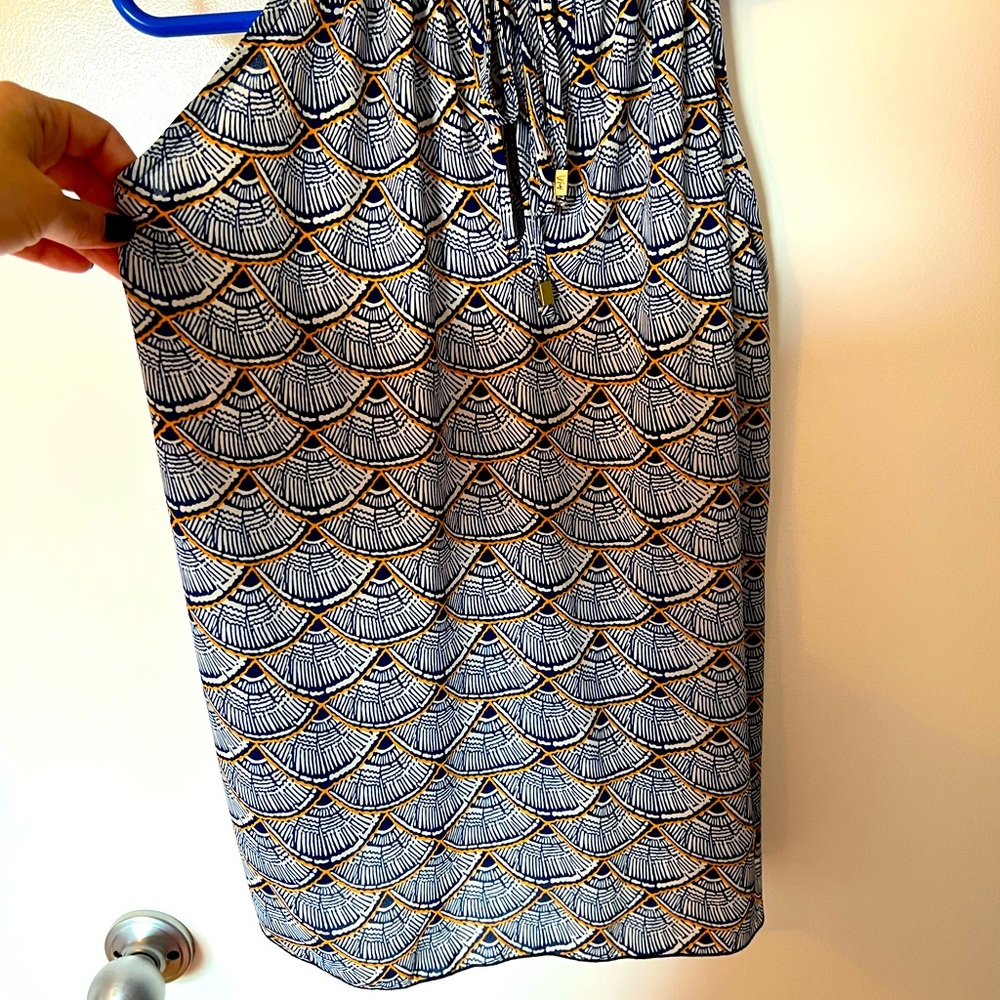 Veronica M. large sleeveless top with tie strings